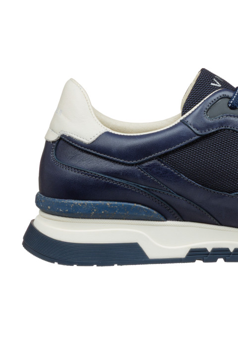 Navy blauw combi Romeo sneaker
