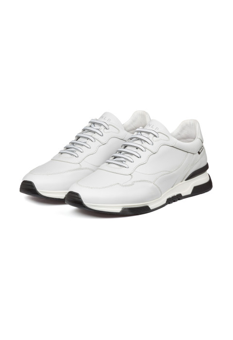 Wit gladleren Romeo sneaker
