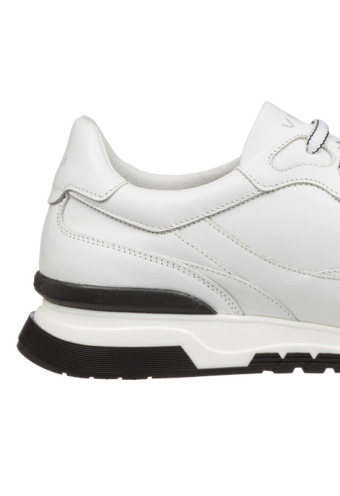 Wit gladleren Romeo sneaker