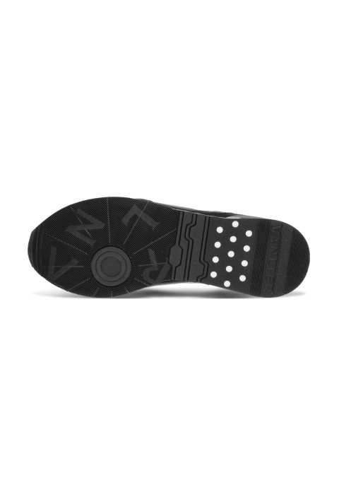 Zwart gladleren Romeo sneaker
