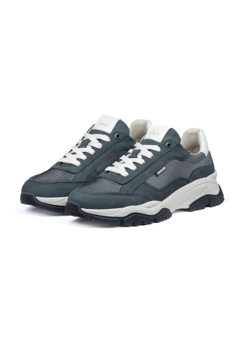 Grijs blauw nubuck Raptor sneaker
