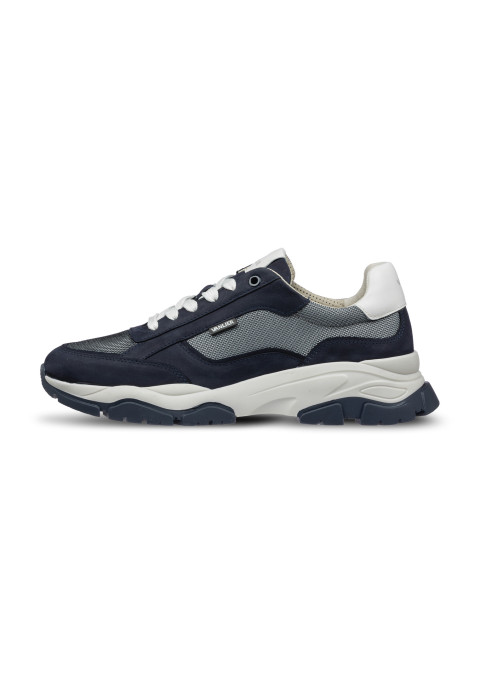 Navy blauw combi Raptor sneaker