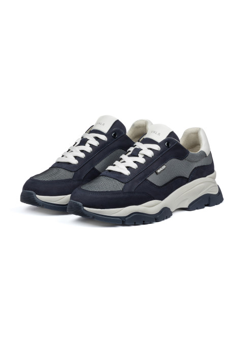 Navy blauw combi Raptor sneaker