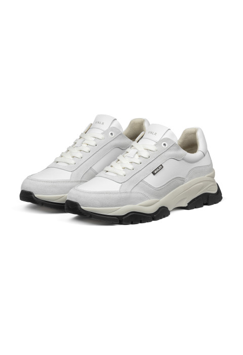 Wit combi suede Raptor sneaker