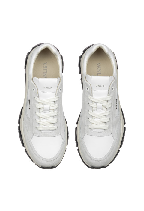 Wit combi suede Raptor sneaker