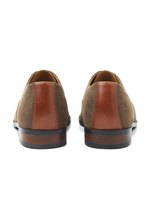 Taupe suède Bregenz veterschoen